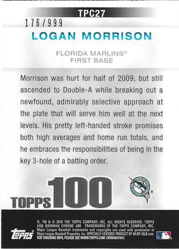 2010 Bowman Chrome - Topps 100 Prospects #TPC27 Logan Morrison Back
