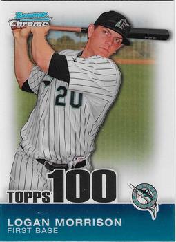 2010 Bowman Chrome - Topps 100 Prospects #TPC27 Logan Morrison Front