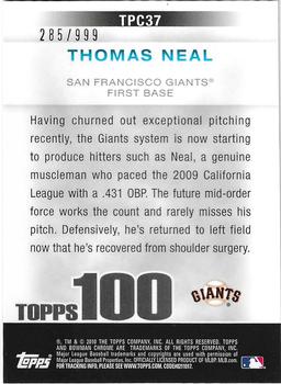 2010 Bowman Chrome - Topps 100 Prospects #TPC37 Thomas Neal Back