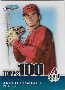 2010 Bowman Chrome - Topps 100 Prospects #TPC56 Jarrod Parker Front