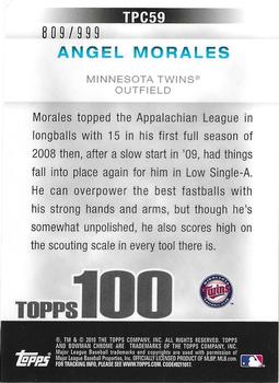 2010 Bowman Chrome - Topps 100 Prospects #TPC59 Angel Morales Back