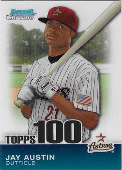 2010 Bowman Chrome - Topps 100 Prospects #TPC81 Jay Austin Front