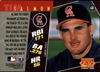 1995 Sportflix #68 Tim Salmon Back