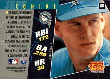 1995 Sportflix #118 Jeff Conine Back