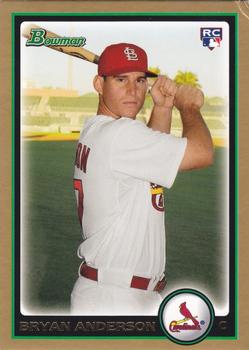 2010 Bowman Draft Picks & Prospects - Gold #BDP47 Bryan Anderson Front