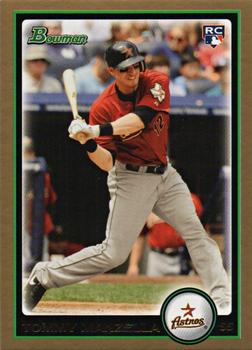 2010 Bowman Draft Picks & Prospects - Gold #BDP67 Tommy Manzella Front