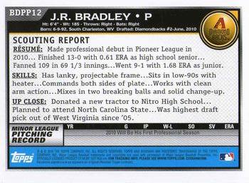 2010 Bowman Draft Picks & Prospects - Prospects #BDPP12 J.R. Bradley Back