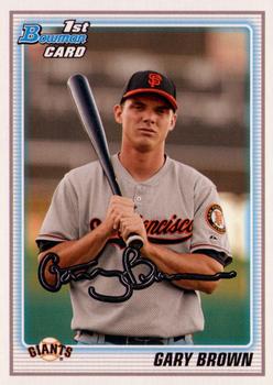 2010 Bowman Draft Picks & Prospects - Prospects #BDPP70 Gary Brown Front