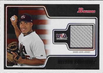 2010 Bowman Draft Picks & Prospects - USA Baseball Jerseys #USAR-17 Nelson Rodriguez Front