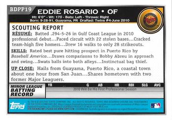 2010 Bowman Draft Picks & Prospects - Chrome Prospects #BDPP19 Eddie Rosario Back