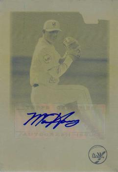 2010 Bowman Draft Picks & Prospects - Chrome Prospects Printing Plates Yellow #BDPP84 Matt Harvey Front