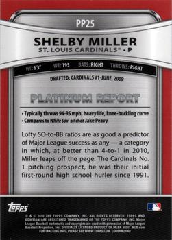 2010 Bowman Platinum - Prospects #PP25 Shelby Miller Back