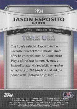 2010 Bowman Platinum - Prospects #PP34 Jason Esposito Back