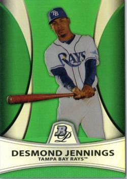 2010 Bowman Platinum - Prospects Green Refractors #PP2 Desmond Jennings Front