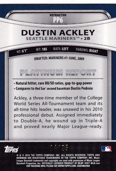 2010 Bowman Platinum - Prospects Red Refractors #PP6 Dustin Ackley Back