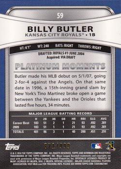 2010 Bowman Platinum - Refractors #59 Billy Butler Back