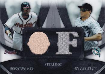 2010 Bowman Sterling - Dual Relics #BL-9 Jason Heyward / Mike Stanton Front
