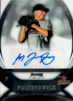 2010 Bowman Sterling - Prospect Autographs #BSP-MF Mike Foltynewicz Front