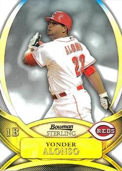 2010 Bowman Sterling - Prospects Refractors #BSP-YA Yonder Alonso Front