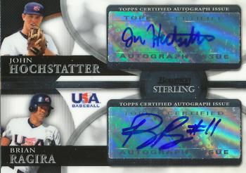 2010 Bowman Sterling - USA Baseball Dual Autographs #BSDA-9 John Hochstatter / Brian Ragira Front