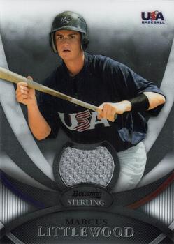2010 Bowman Sterling - USA Baseball Relics #USAR-6 Marcus Littlewood Front