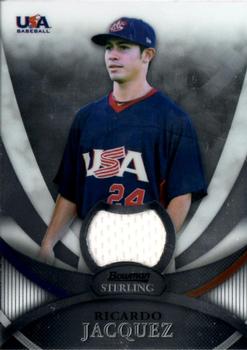 2010 Bowman Sterling - USA Baseball Relics #USAR-11 Ricardo Jacquez Front