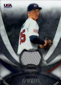 2010 Bowman Sterling - USA Baseball Relics #USAR-12 Henry Owens Front