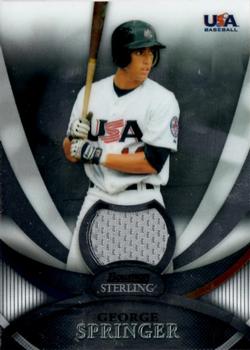 2010 Bowman Sterling - USA Baseball Relics #USAR-40 George Springer Front