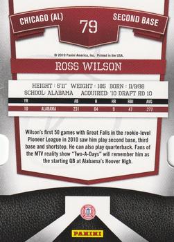 2010 Donruss Elite Extra Edition - Aspirations #79 Ross Wilson Back