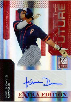 2010 Donruss Elite Extra Edition - Back to the Future Signatures #12 Khris Davis Front