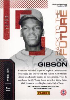 2010 Donruss Elite Extra Edition - Back to the Future Signatures #17 Bob Gibson Back