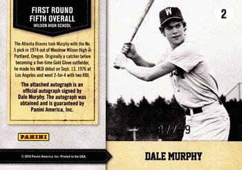 2010 Donruss Elite Extra Edition - Draft Hits Autographs #2 Dale Murphy Back