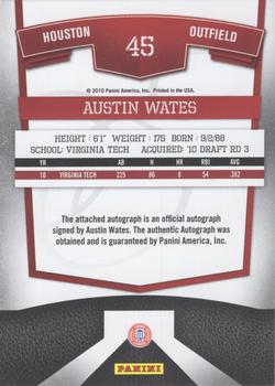2010 Donruss Elite Extra Edition - Franchise Futures Signatures #45 Austin Wates Back