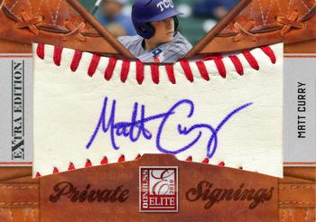 2010 Donruss Elite Extra Edition - Private Signings #36 Matt Curry Front