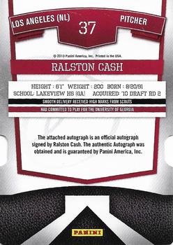 2010 Donruss Elite Extra Edition - Signature Aspirations #37 Ralston Cash Back