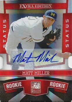 2010 Donruss Elite Extra Edition - Signature Status Red #174 Matt Miller Front