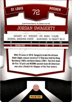 2010 Donruss Elite Extra Edition - Status #72 Jordan Swagerty Back