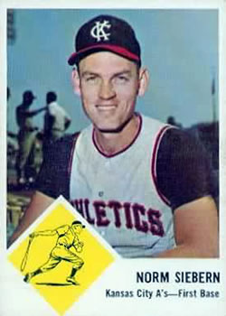 1963 Fleer #17 Norm Siebern Front