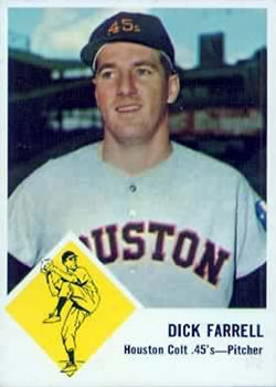 1963 Fleer #38 Dick Farrell Front