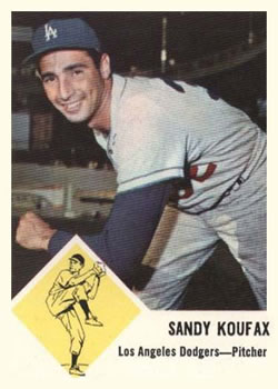 1963 Fleer #42 Sandy Koufax Front