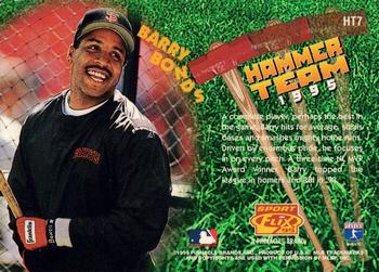 1995 Sportflix - 3D Hammer Team #HT7 Barry Bonds Back