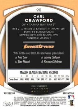 2010 Finest - Refractors #90 Carl Crawford Back