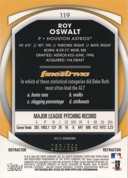 2010 Finest - Refractors #119 Roy Oswalt Back