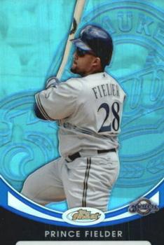 2010 Finest - Refractors Blue #17 Prince Fielder Front