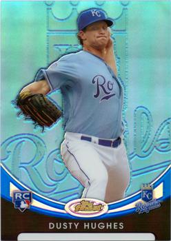 2010 Finest - Refractors Blue #139 Dusty Hughes Front