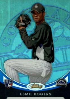 2010 Finest - Refractors Blue #146 Esmil Rogers Front