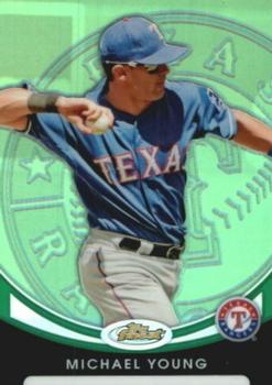 2010 Finest - Refractors Green #26 Michael Young Front