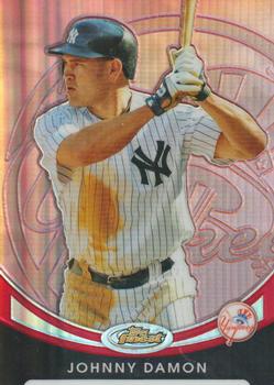 2010 Finest - Refractors Red #30 Johnny Damon Front