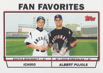 2010 Topps - The Cards Your Mom Threw Out (Original Back) #694 Fan Favorites (Ichiro / Albert Pujols) Front