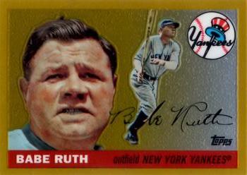 2010 Topps - Babe Ruth Gold Refractors #1 Babe Ruth Front